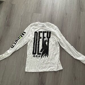 Defy Gravity White Long Sleeve Shirt